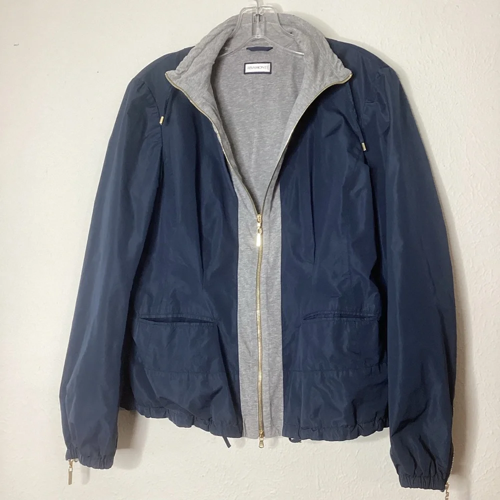 Rivamonti Zip Front Jacket Italy Lg - Picture 1 of 11